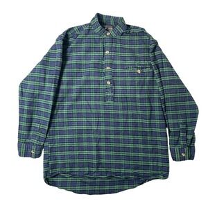 Lee Valley Flannel Mens Small Ireland Plaid Button Up Shirt Traditional Classic